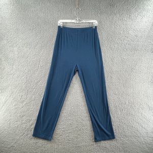 REFORMATION Hailey Ocean Blue Ribbed High Waisted Lounge Pants Size Large